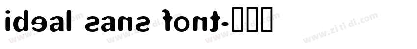 ideal sans font字体转换